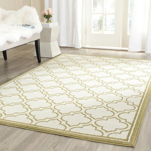  Safavieh Amherst Collection Grey and Light Grey Indoor Outdoor Area Rug (6 x 9)