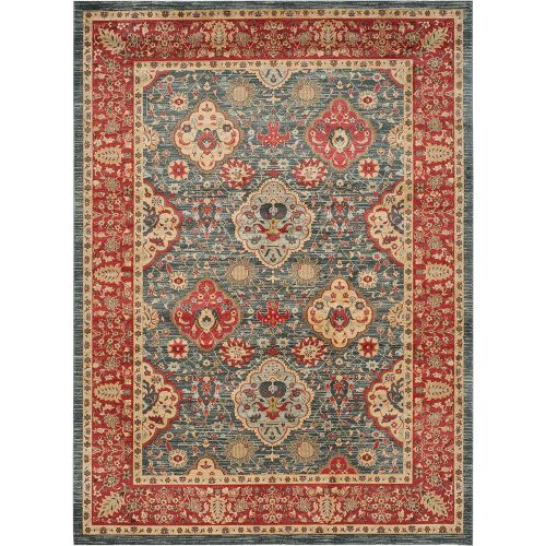  Safavieh Mahal Collection MAH655C Traditional Oriental Navy and Red Area Rug (9 x 12)