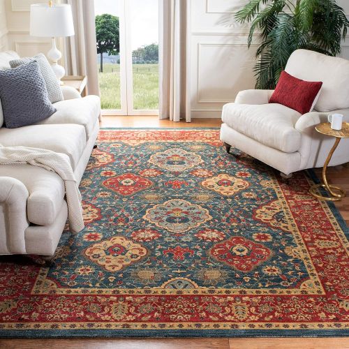  Safavieh Mahal Collection MAH655C Traditional Oriental Navy and Red Area Rug (9 x 12)
