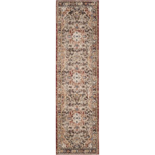  Safavieh Bijar Collection BIJ648D Traditional Oriental Vintage Brown and Rust Area Rug (53 x 76)