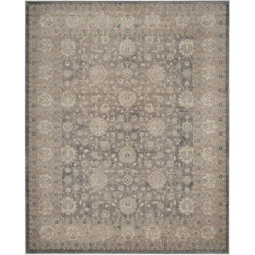  Safavieh Sofia Collection SOF330B Vintage Light Grey and Beige Distressed Area Rug (9 x 12)