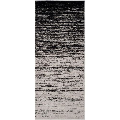  Safavieh Adirondack Collection ADR113A Silver and Black Modern Abstract Area Rug (51 x 76)