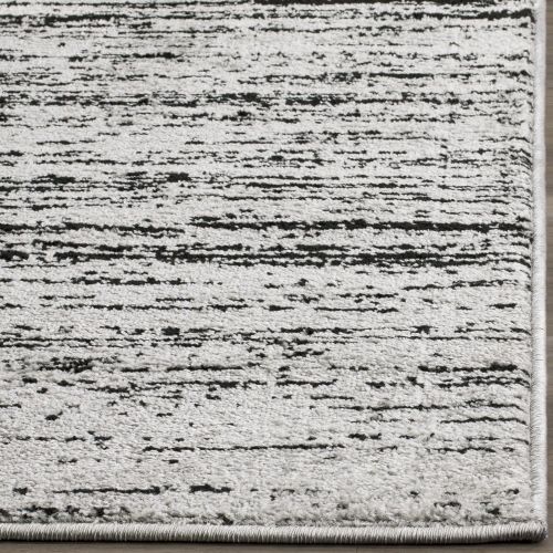  Safavieh Adirondack Collection ADR113A Silver and Black Modern Abstract Area Rug (51 x 76)