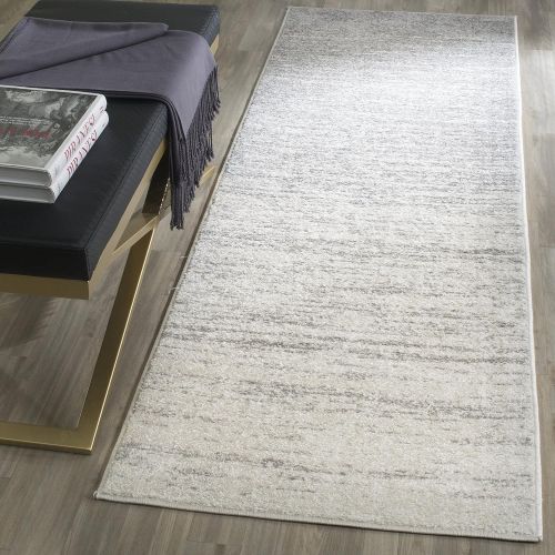  Safavieh Adirondack Collection ADR113A Silver and Black Modern Abstract Area Rug (51 x 76)