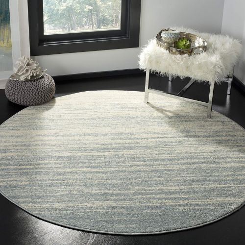  Safavieh Adirondack Collection ADR113A Silver and Black Modern Abstract Area Rug (51 x 76)