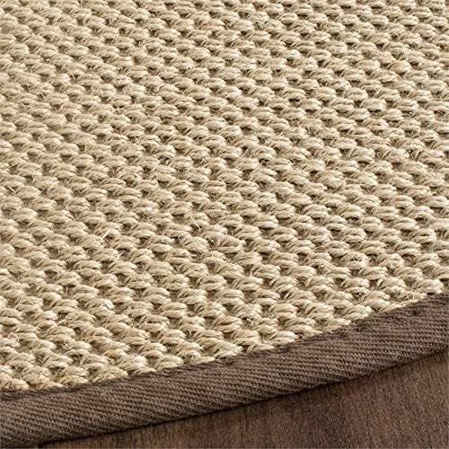  Safavieh Natural Fiber Collection NF141B Tiger Paw Weave Maize and Linen Sisal Area Rug (9 x 12)