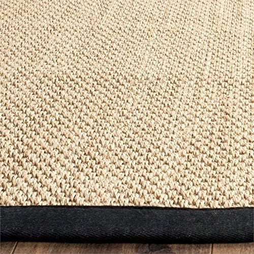  Safavieh Natural Fiber Collection NF141B Tiger Paw Weave Maize and Linen Sisal Area Rug (9 x 12)