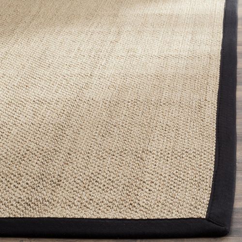  Safavieh Natural Fiber Collection NF141B Tiger Paw Weave Maize and Linen Sisal Area Rug (9 x 12)