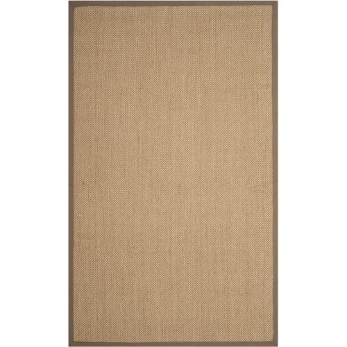  Safavieh Natural Fiber Collection NF141B Tiger Paw Weave Maize and Linen Sisal Area Rug (9 x 12)