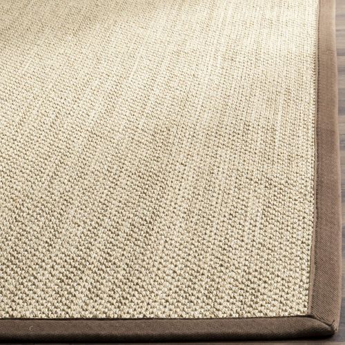  Safavieh Natural Fiber Collection NF141B Tiger Paw Weave Maize and Linen Sisal Area Rug (9 x 12)