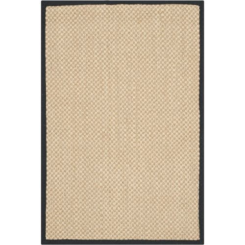  Safavieh Natural Fiber Collection NF141B Tiger Paw Weave Maize and Linen Sisal Area Rug (9 x 12)