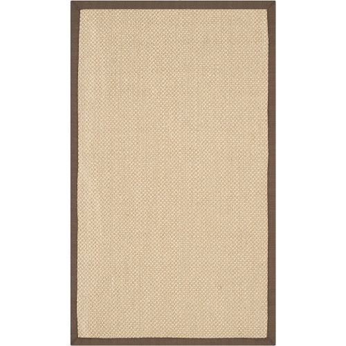  Safavieh Natural Fiber Collection NF141B Tiger Paw Weave Maize and Linen Sisal Area Rug (9 x 12)