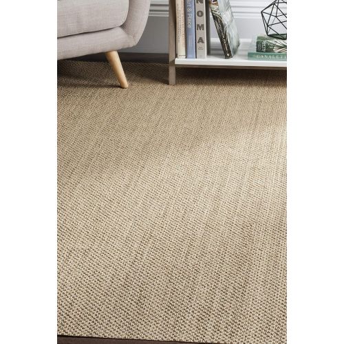  Safavieh Natural Fiber Collection NF141B Tiger Paw Weave Maize and Linen Sisal Area Rug (9 x 12)