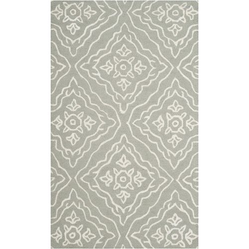  Safavieh MNH524A-3 Area Rug, 3 x 5, Slate