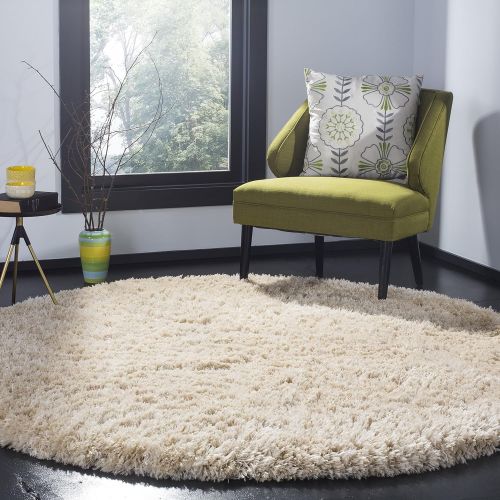  Safavieh Polar Shag Collection PSG800A Light Beige Area Rug, 51 x 76