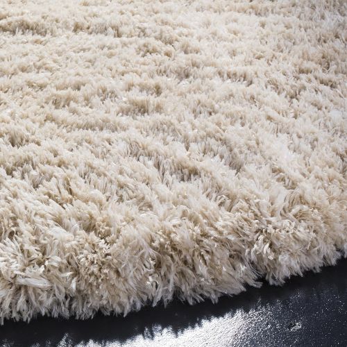  Safavieh Polar Shag Collection PSG800A Light Beige Area Rug, 51 x 76