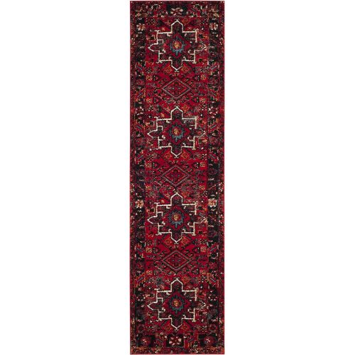  Safavieh Vintage Hamadan Collection VTH211A Red and Multi Runner, 22 x 10