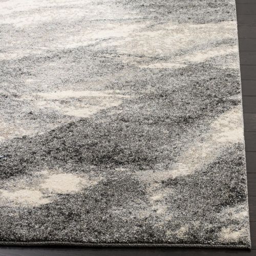  Safavieh Retro Collection RET2891-8012 Modern Abstract Grey and Ivory Area Rug (4 x 6)
