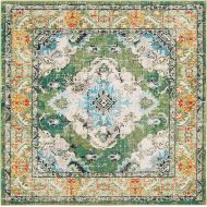 Safavieh Monaco Collection MNC243N Vintage Bohemian Navy and Light Blue Distressed Area Rug (8 x 10)