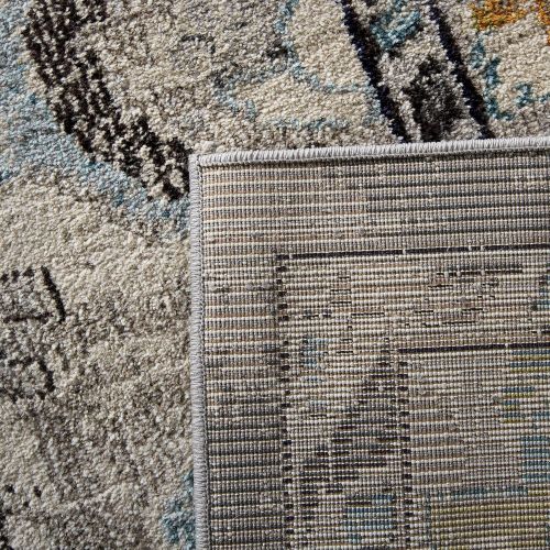  Safavieh Monaco Collection MNC243N Vintage Bohemian Navy and Light Blue Distressed Area Rug (8 x 10)