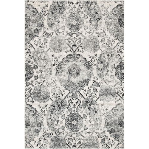  Safavieh Madison Collection MAD600C Cream and Light Grey Bohemian Chic Paisley Area Rug (67 x 92)