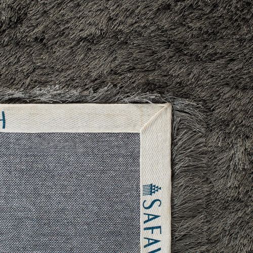  Safavieh Paris Shag Collection SG511-1212 Ivory Polyester Area Rug (5 x 7)