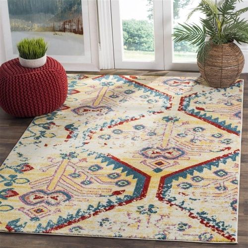  Safavieh WTC698G-6 Area Rug, 67 x 9, Light Yellow