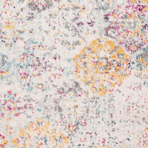  Safavieh Madison Collection MAD611B Cream and Multicolored Bohemian Chic Distressed Area Rug (51 x 76)