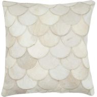 Safavieh Pillow Collection Throw Pillows, 18 by 18-Inch, Elita Multicolored and Cream, Set of 2