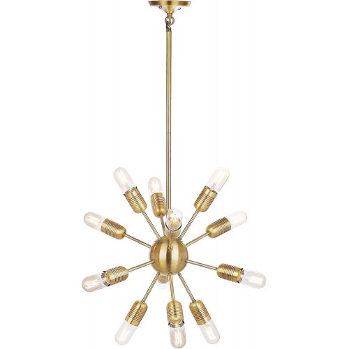  Safavieh Collection Raging 12 Light 17.5 Solace Pendant, Gold