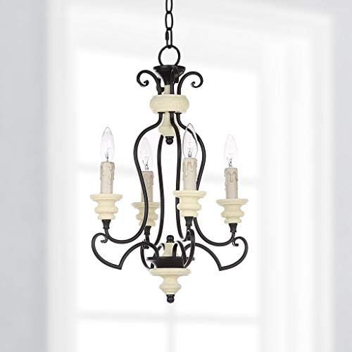  Safavieh Lighting Collection Wilber 13.5 Adjustable Chandelier, Black