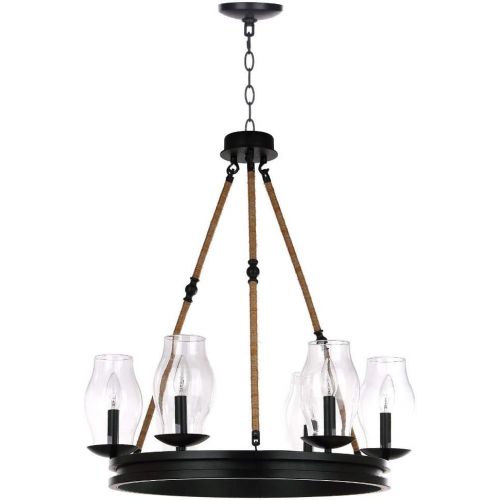  Safavieh Lighting Collection Fritz 25 Adjustable Chandelier, BlackBrown