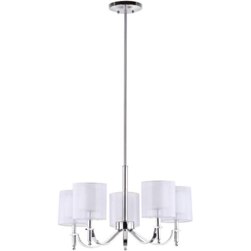  Safavieh Lighting Collection Mika Chrome 51.25-inch Chandelier