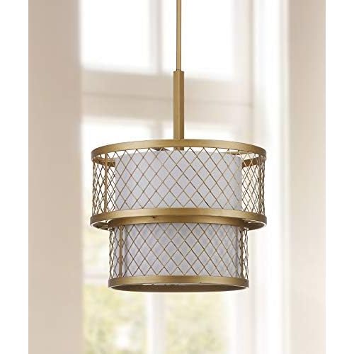  Safavieh Lighting Collection Evie Antique Gold 57-inch Pendant Light