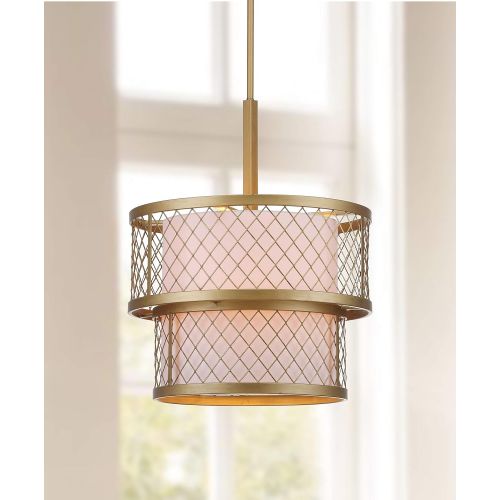  Safavieh Lighting Collection Evie Antique Gold 57-inch Pendant Light