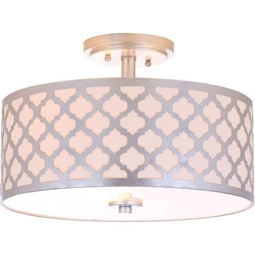  Safavieh Collection Kora Quatrefoil 3 15 Flush Mount Light, Gold