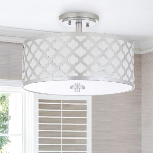  Safavieh Collection Kora Quatrefoil 3 15 Flush Mount Light, Gold