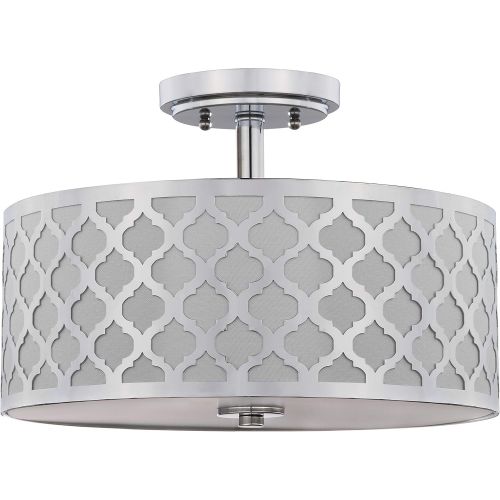  Safavieh Collection Kora Quatrefoil 3 15 Flush Mount Light, Gold