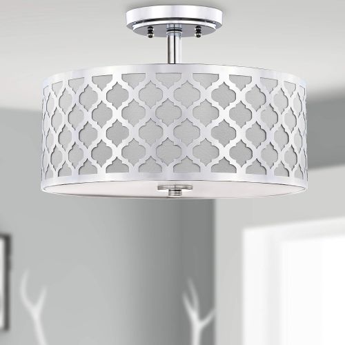  Safavieh Collection Kora Quatrefoil 3 15 Flush Mount Light, Gold