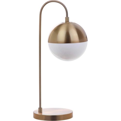  Safavieh TBL4040A Lighting Collection Cappi 20.5 Brass Gold Table Lamp