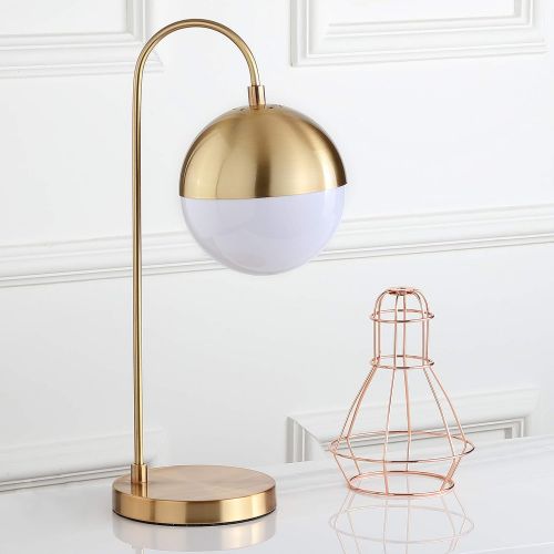  Safavieh TBL4040A Lighting Collection Cappi 20.5 Brass Gold Table Lamp