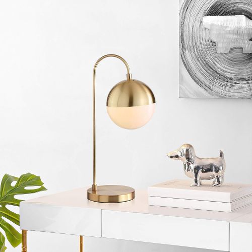  Safavieh TBL4040A Lighting Collection Cappi 20.5 Brass Gold Table Lamp