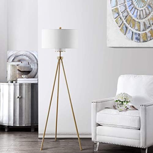  Safavieh FLL4008A Lighting Collection Enrica 66 Brass and Gold Floor Lamp