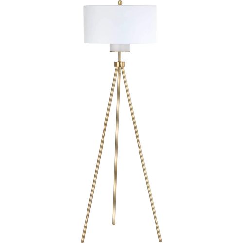  Safavieh FLL4008A Lighting Collection Enrica 66 Brass and Gold Floor Lamp