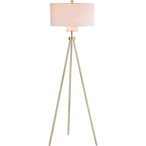  Safavieh FLL4008A Lighting Collection Enrica 66 Brass and Gold Floor Lamp