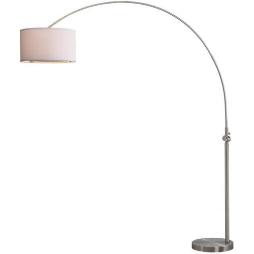  Safavieh LIT4351A Lighting Collection Ascella 86 Nickel Arc Floor Lamp