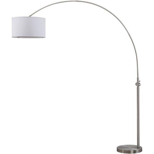  Safavieh LIT4351A Lighting Collection Ascella 86 Nickel Arc Floor Lamp