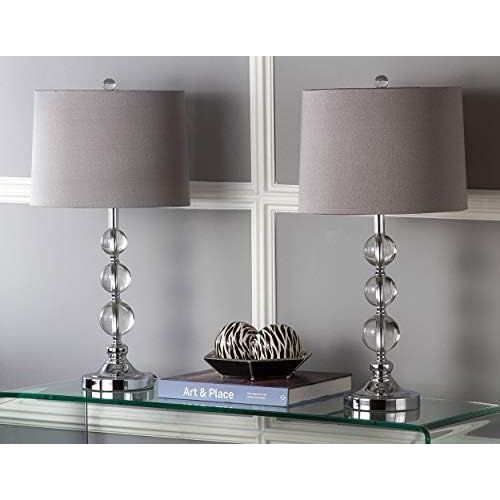  Safavieh Lighting Collection Keeva Crystal Ball 27-inch Table Lamp (Set of 2)