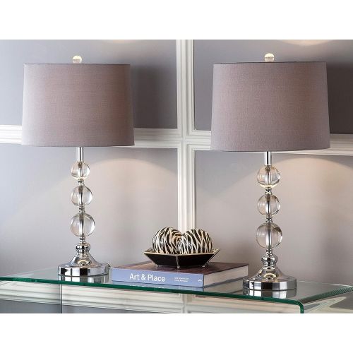  Safavieh Lighting Collection Keeva Crystal Ball 27-inch Table Lamp (Set of 2)