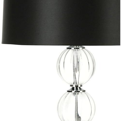  Safavieh Lighting Collection Amanda White Crystal Glass Globe 31-inch Table Lamp